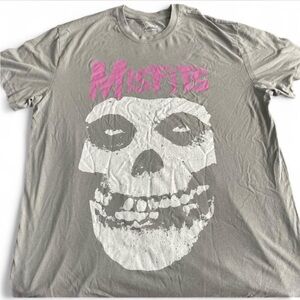 Misfits Grey/Pink Oversized Tshirt XL